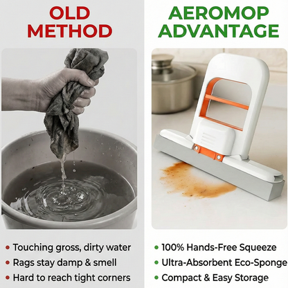 AeroMop Portable Self-Squeezing Mini Mop