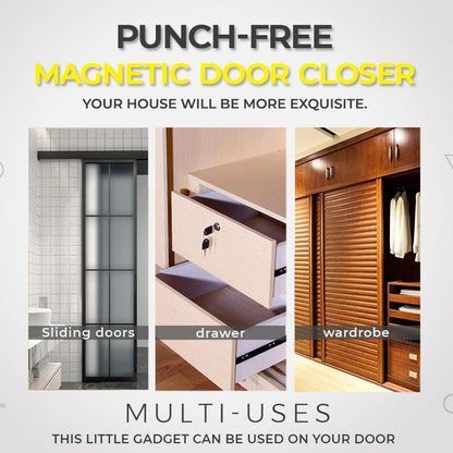 📢📢50% OFF !! ⏰Magnetic Door Closer Without Perforations