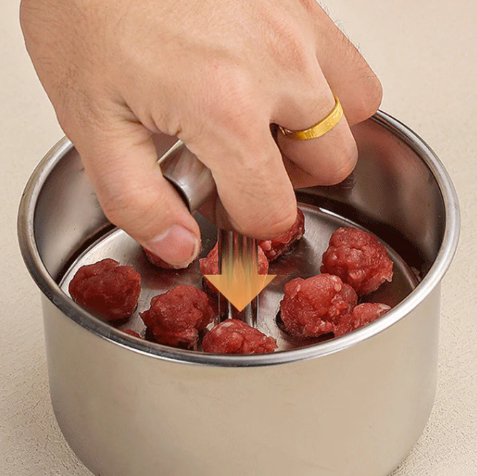🔥 2026 Kitchen Must-Have 🍖 Stainless Steel Meatball Maker – Easy Press & Perfect Shape