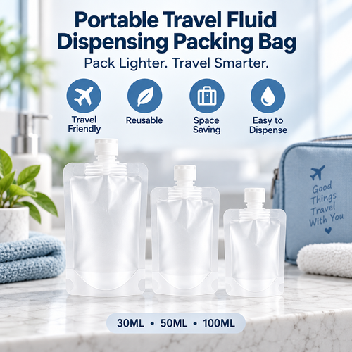 🔥Last Day 50% Off ✨Portable Travel Fluid Dispensing Packing Bag🏷️