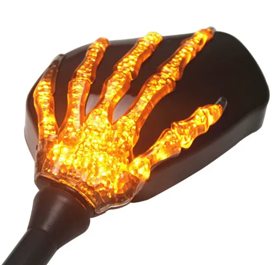LED ghost claw rearview mirror