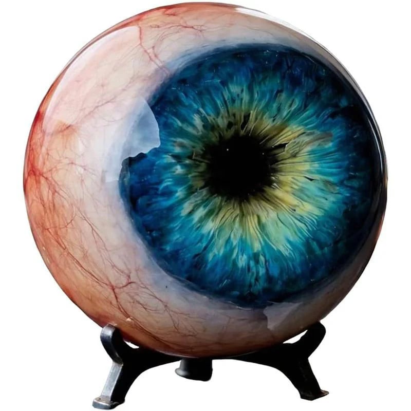 👁️ Hyper-Realistic Monster Eye Decor – Resin Art Ornament for Unique Spaces