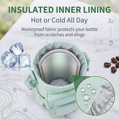 🔥 Hot Sale 50% OFF | 🥤 Water Bottle Carrier Bag for 40oz Tumblers | Stay Hydrated Anywhere