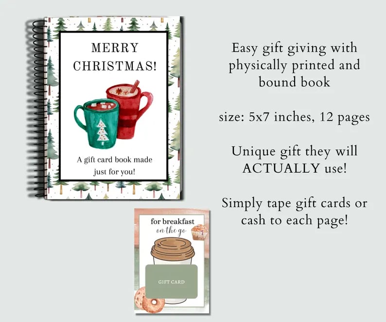 🎄📚Christmas Gift Card Book 🎁Surprises On Every Page-Hardcover & Durability Line