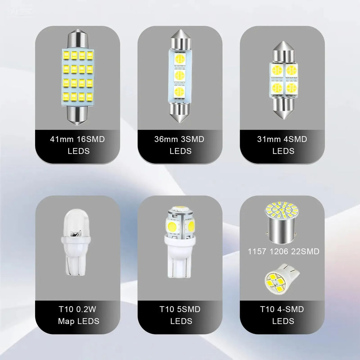 🔥70 & 42 Pcs Interior Car Light Kit
