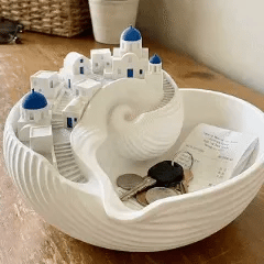 🎁 A Unique Gift 🌊Santorini Catchall Bowl