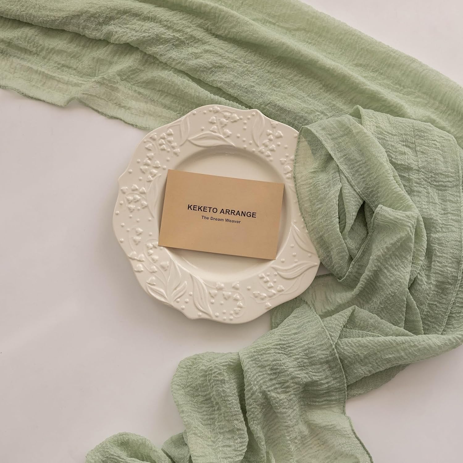 Cheesecloth Table Runner 120 Inches for Party Home Decorations
