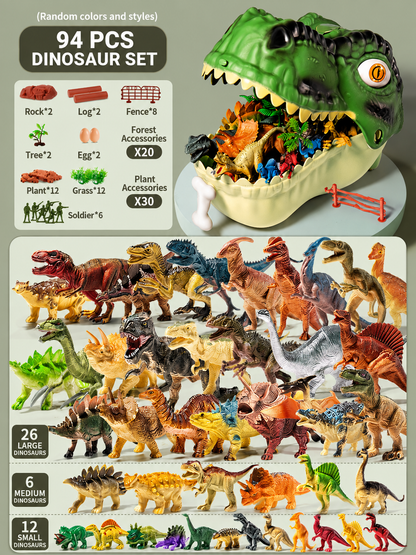 🦖 Dinosaur World Playset – 46PC & 94PC Realistic Dinosaur Adventure Set