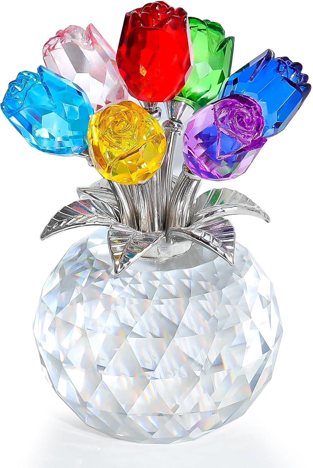 🌹Eternal Colorful Rose Ornament  – A timeless symbol of love and elegance✨