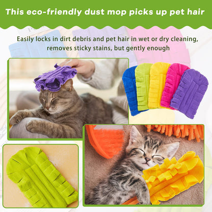 🌿 Reusable Duster Refills Set with Handle