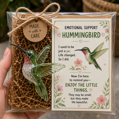 🎁Buy 3, Get 1 Free 💛 Emotional Support Glass Animal Gift – A Little Reminder You Matter.