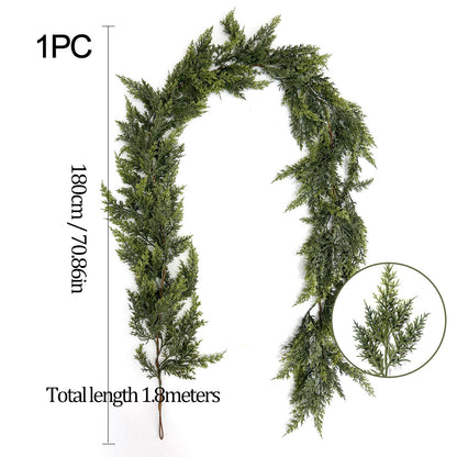 🏆2025 Super Value Se💥6 FT Artificial Cedar Garlands –Realistic Touch Winter Greenery