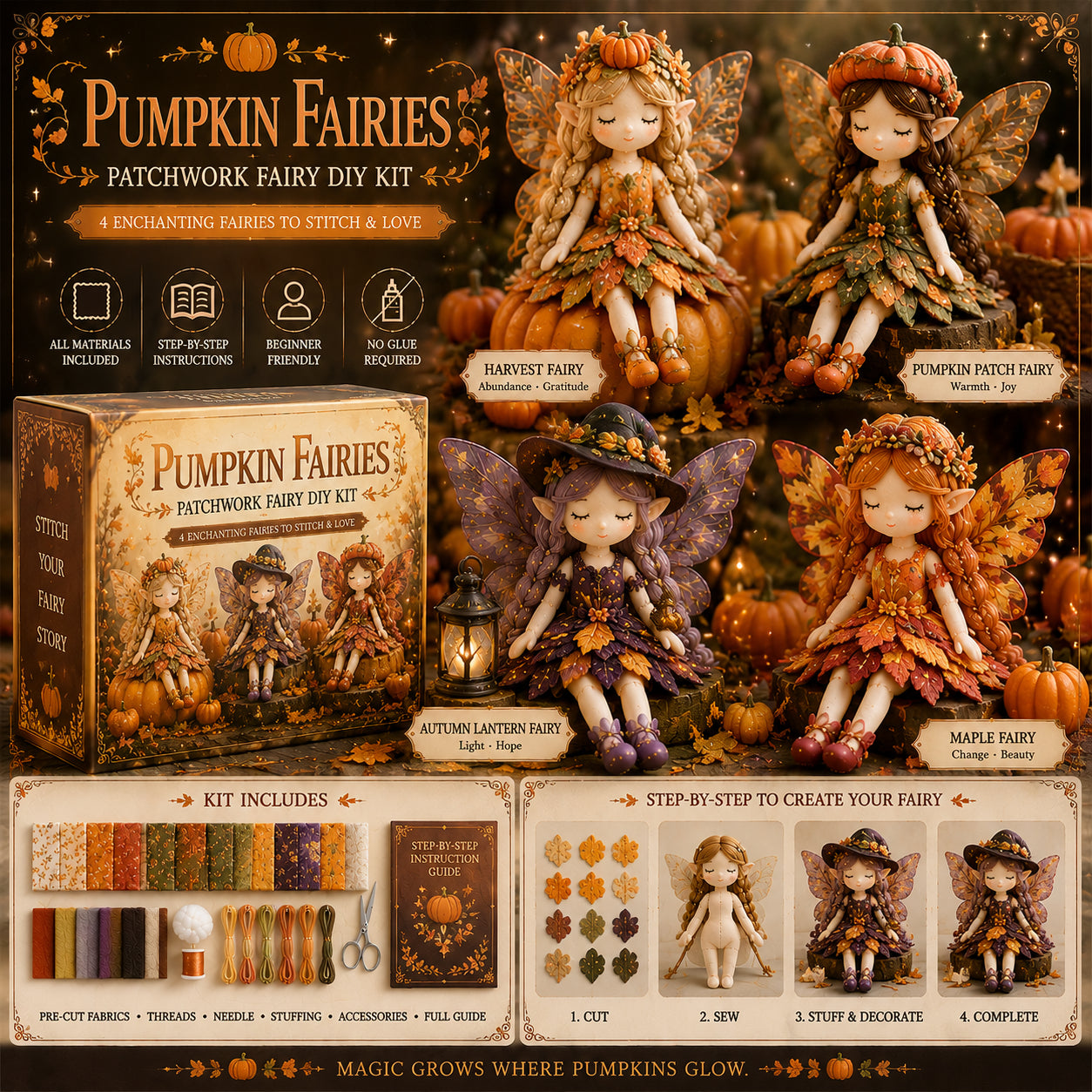 🌸Fairy Patchwork DIY Collection