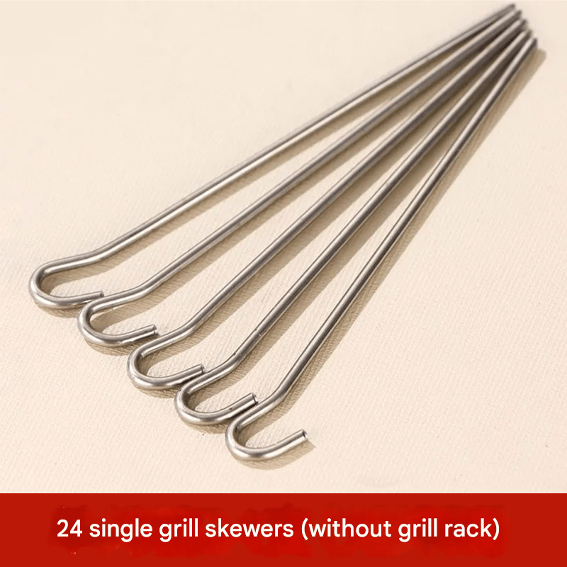 🔥 Hot Sale 50% OFF | Air Fryer Skewer Rack 🍢 360° Vertical Grill Stand for Easy BBQ-Style Cooking
