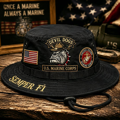 Last Day Promo: 43% OFF -🐾U.S. Marine Corps Devil Dogs Tribute Boonie Hat