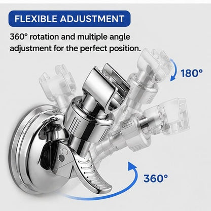🔥 Hot Sale 49% OFF | 🚿 Adjustable Shower Head Holder Set | No-Drill Suction Mount (2PCS)