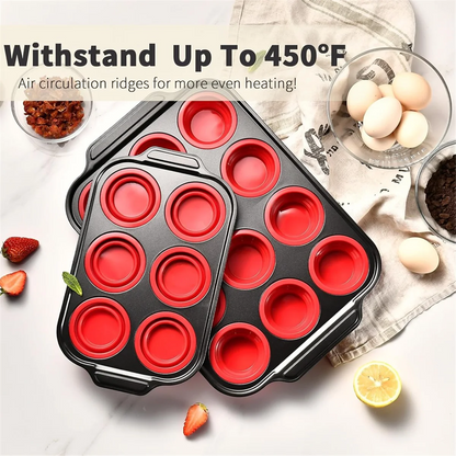 UP TO 50% OFF - Press-type Silicone Muffin Pans