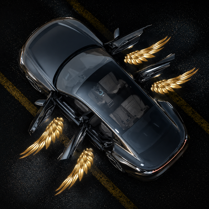 LED Light Car Angel Wings