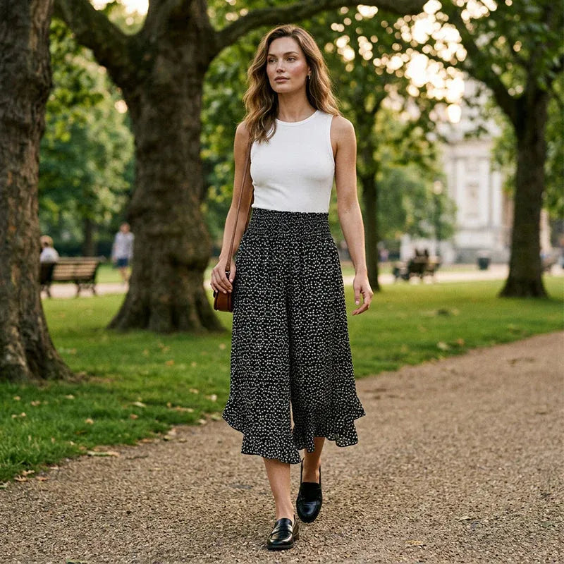 👖Women's Flowy High Waist Wide-Leg Pants – Slimming, Comfy & Chic🌺