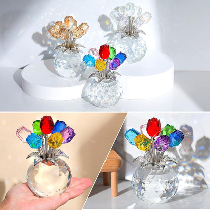 🌹Eternal Colorful Rose Ornament  – A timeless symbol of love and elegance✨