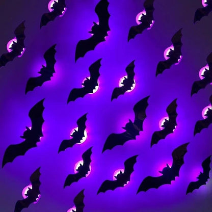 🔥🦇Halloween 3D Lighted LED Flashing Bats🎃