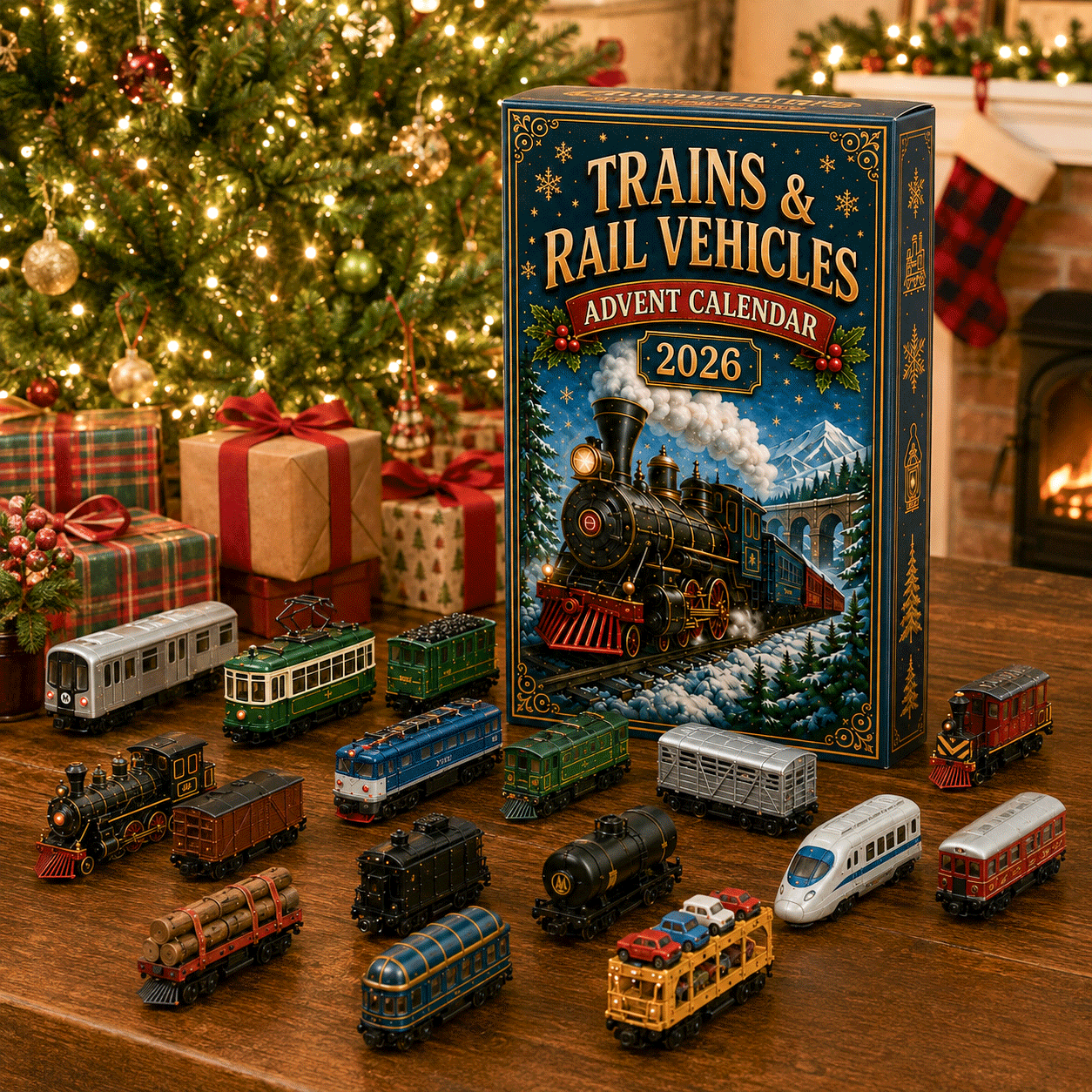 🚂Trains & Rail Vehicles Advent Calendar 2026 – 24 Railway Surprises