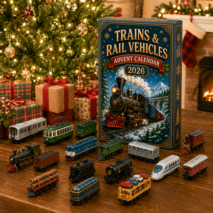 🚂Trains & Rail Vehicles Advent Calendar 2026 – 24 Railway Surprises