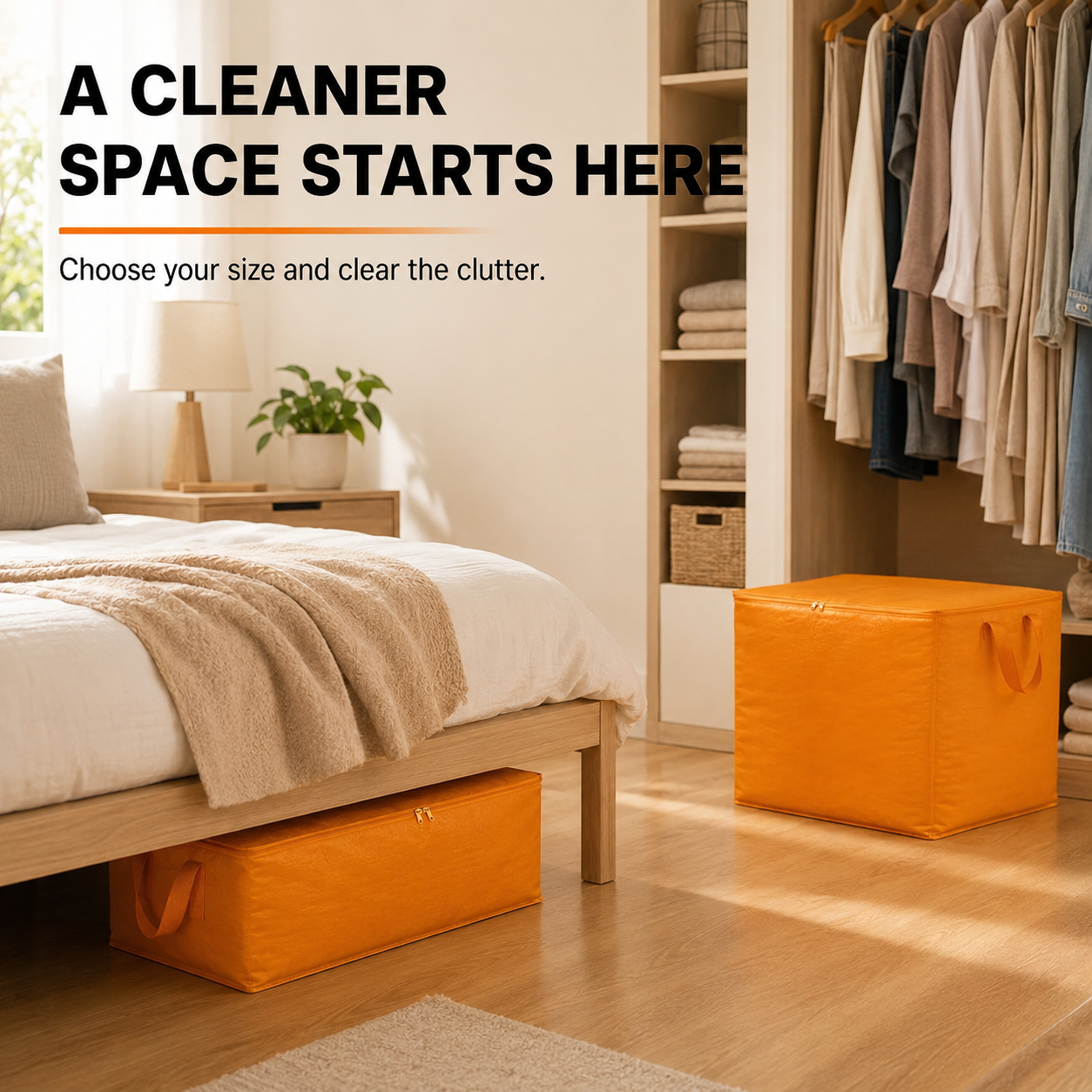 ✨ Season Hot Seller – Extra Large Foldable Storage Bag & Reinforced Handles🔥