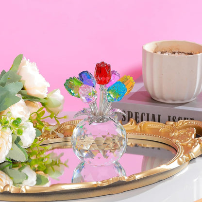 🌹Eternal Colorful Rose Ornament  – A timeless symbol of love and elegance✨