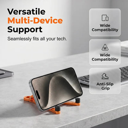 Mini Aluminum Phone Stand Keychain Foldable Desktop Holder