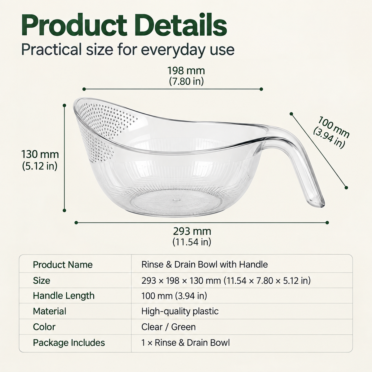 🔥Buy 2 Get 1 Free! 2-in-1 Kitchen Rinse Strainer Bowl with Handle💦