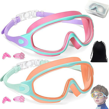 🔥 Season Hot Seller! Summer Must-Have 2-Pack Kids Swim Goggles 🏊‍♂️