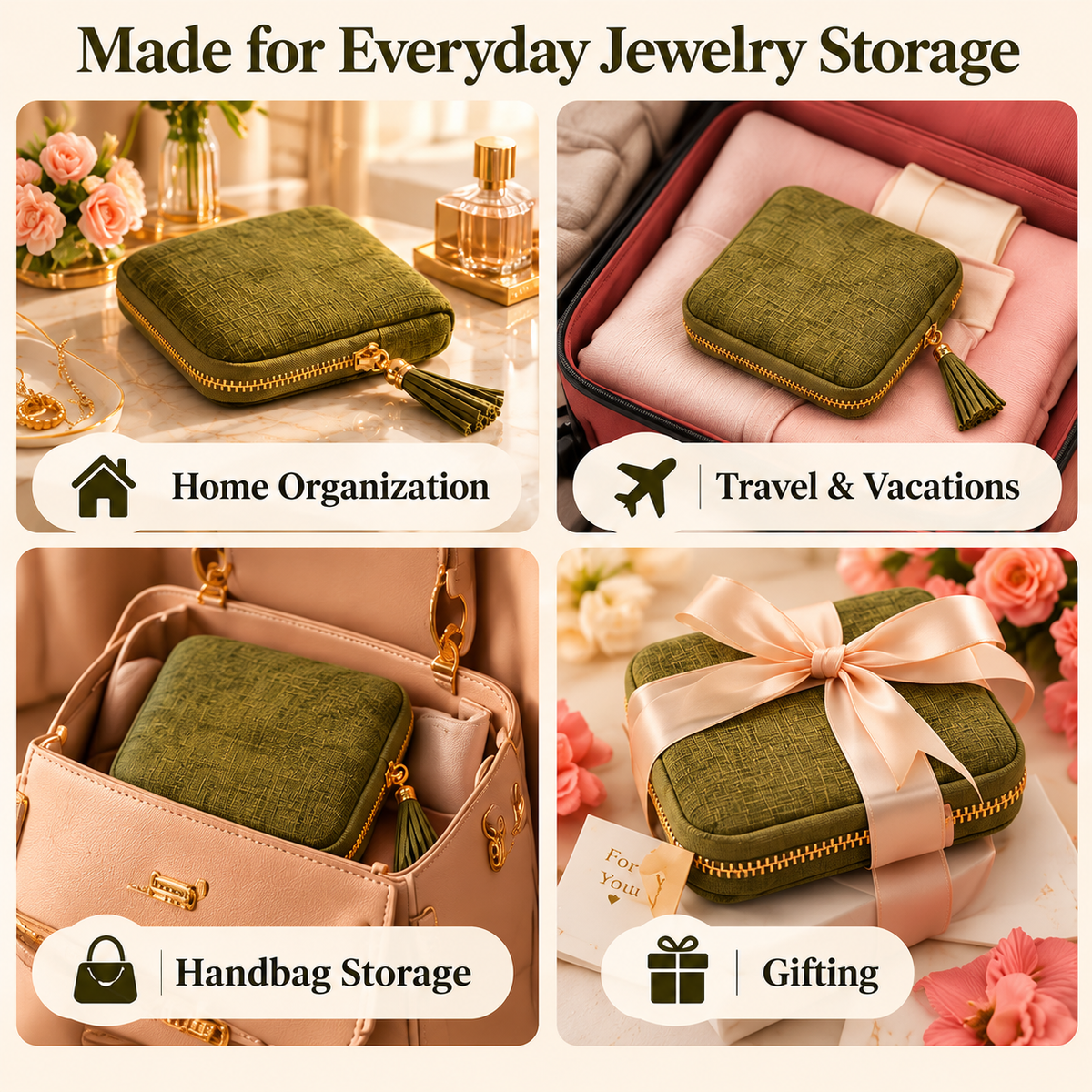 🔥2026 Hot Sale! ✨Portable Travel Jewelry Organizer Pocket Case Bag🎁