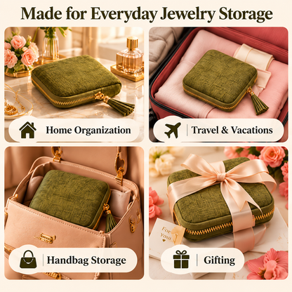 🔥2026 Hot Sale! ✨Portable Travel Jewelry Organizer Pocket Case Bag🎁