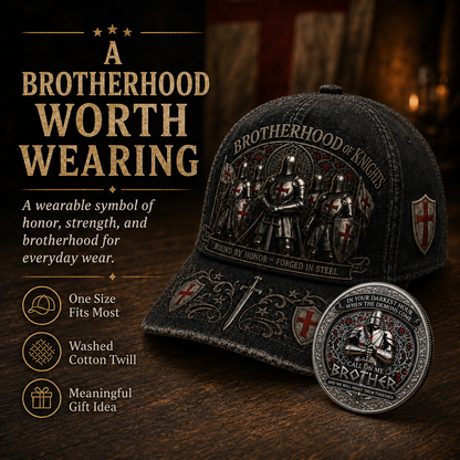 ⚔️ Brotherhood Of Knights Honor Cap 🎁 Free Honor Coin With Every Cap