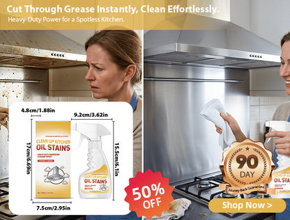 💥 Say Goodbye to Grease! 🧼 Powerful Kitchen Degreaser Spray – Cuts Through Tough Grease in Seconds