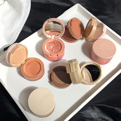🎨Three-color eyeshadow palette with three layers✨
