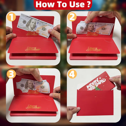 🏆Buy 1 Get 1 Free🎅💸Christmas Cash Gift Envelope– A creative way to give cash this Christmas!