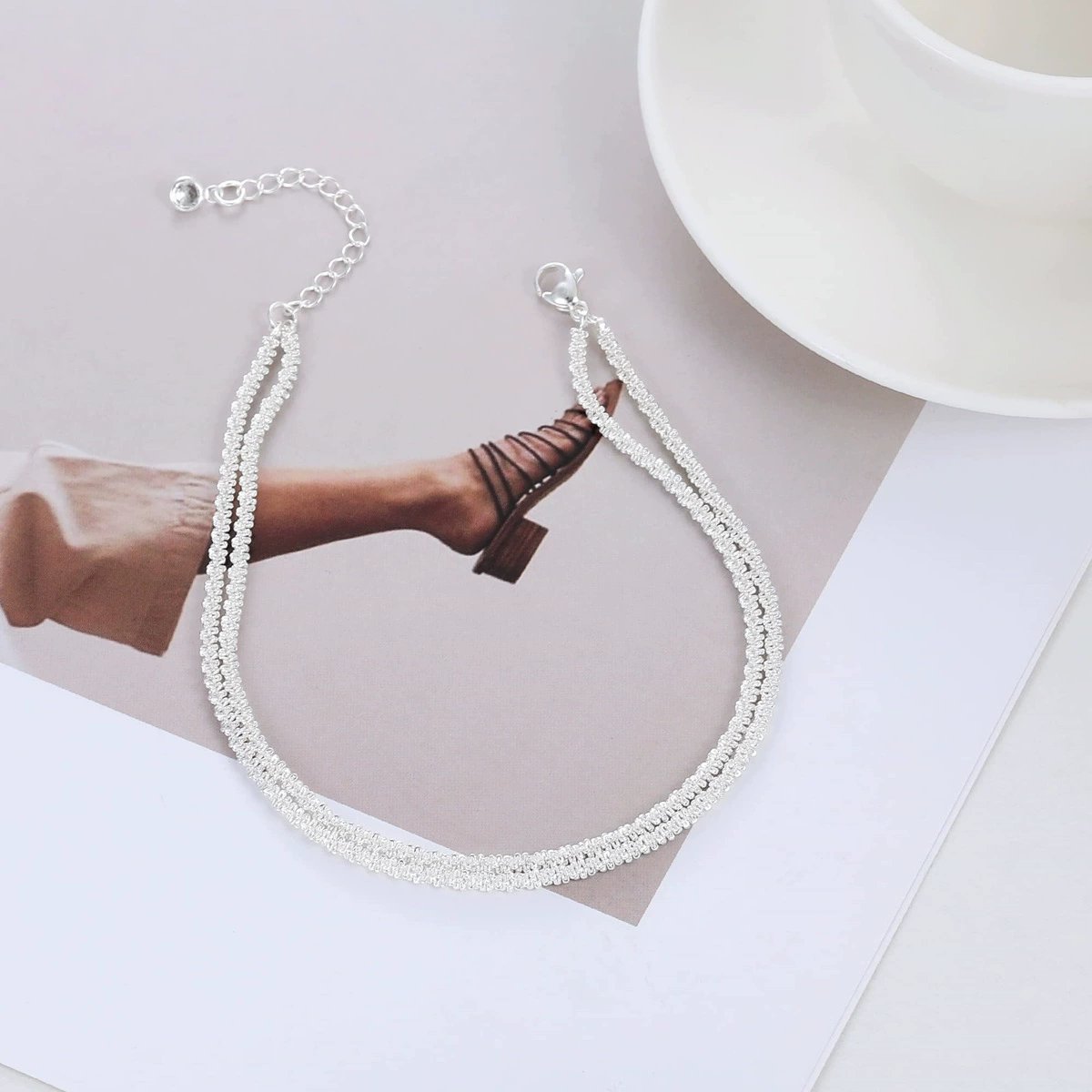 🎁Final Day: Only $15.99🎉🔥Dainty Layered Anklet For Women