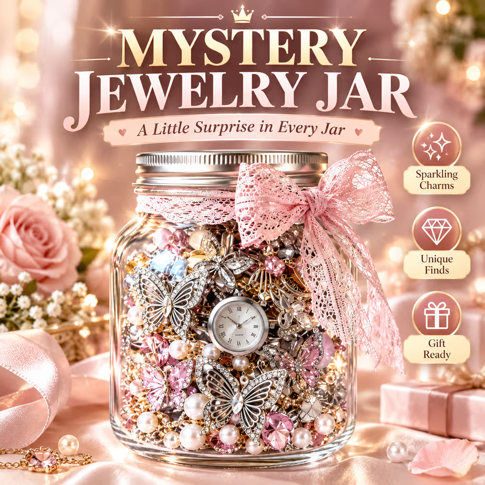 🎄✨Last Day 49% OFF✨ Mystery Jewelry Jar – Curated Sparkle Collection for a Beautiful Surprise