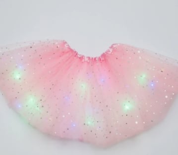 🎉🌟 Princess Glow LED Skirt | Soft, Safe & Stretchy for All-Day Play– Last Chance at This Price!