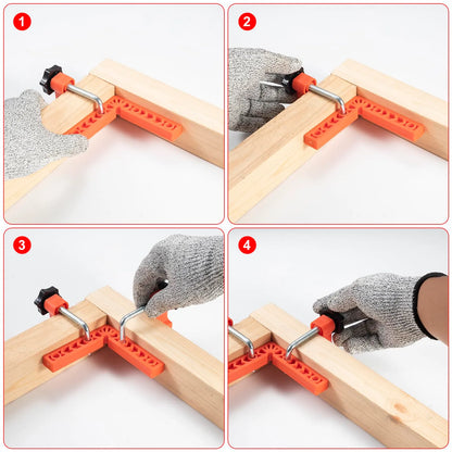 🔧 Perfect 90° Corners Made Easy – Professional Corner Clamp & Positioning Jig Set for Woodworking