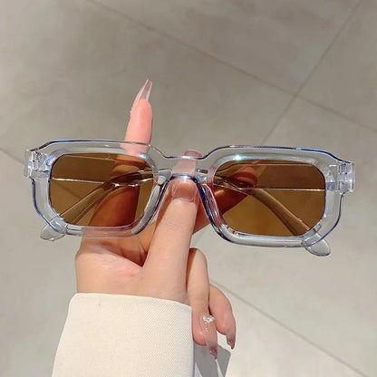 🕶️🔆 6 - Pack Vintage Rectangle Frame Sunglasses for Men & Women with UV400 Protection