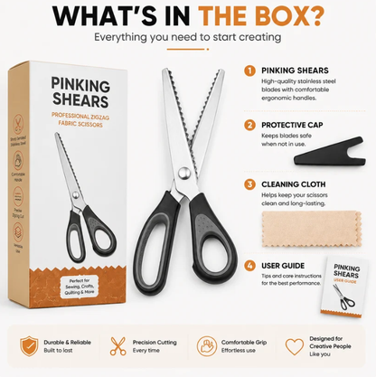 Multipurpose Pinking Shears Serrated Scissors