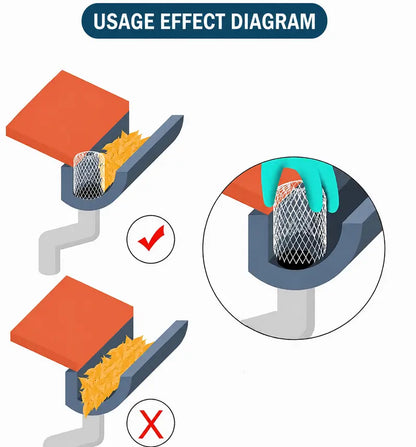 Expandable Aluminum Gutter Guard Strainer – 4 Pack