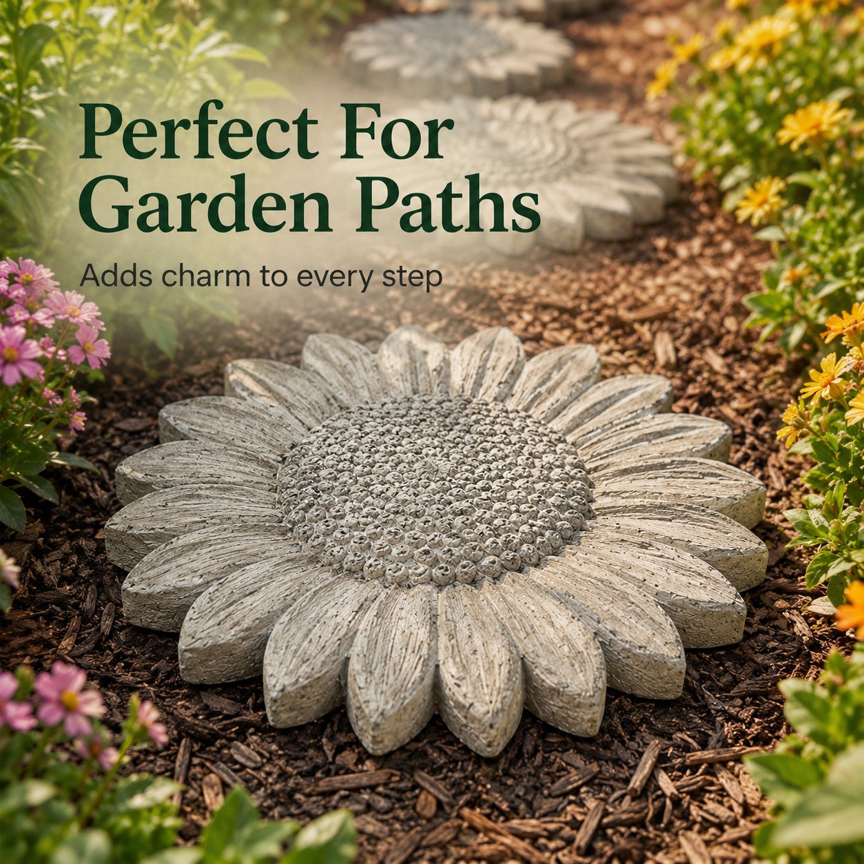 Limited Time Offer SAVE 50%🔥Reusable Sunflower Stepping Stone Mold