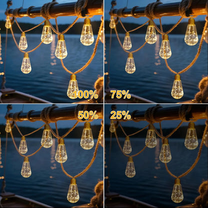 ✨ Solar String Lights-18ft-10LED