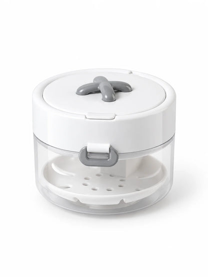 🦷✨ 3-in-1 Retainer & Denture Cleaning Case – Portable Travel Dental Care Kit