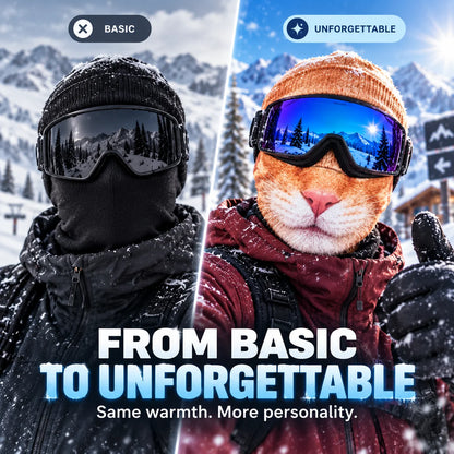 ⏰ Last Day 50% Off 🐱Funny Animal Ski Mask-The Funniest Winter Balaclava✨
