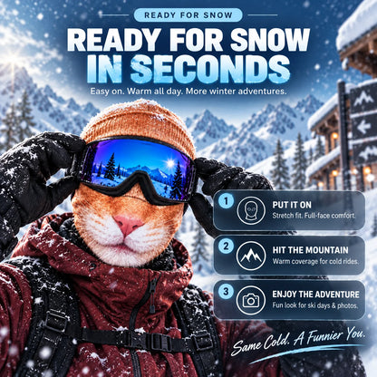 ⏰ Last Day 50% Off 🐱Funny Animal Ski Mask-The Funniest Winter Balaclava✨